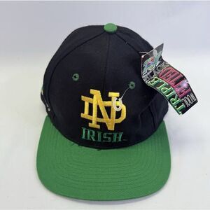90s Notre Dame ND Fighting Irish Fitted Hat Sz7 Top of the World TOW Mascot bold